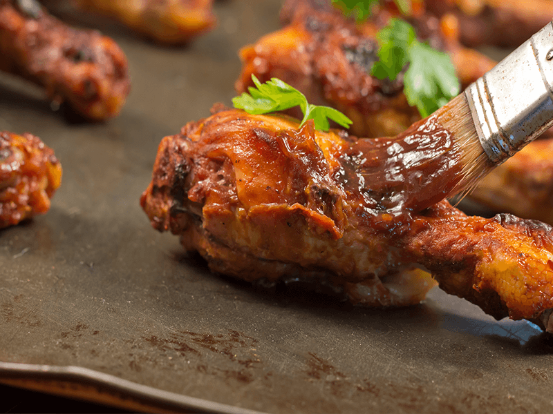 When to apply bbq sauce to chicken